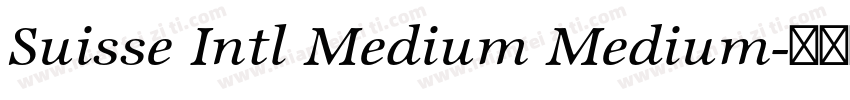 Suisse Intl Medium Medium字体转换